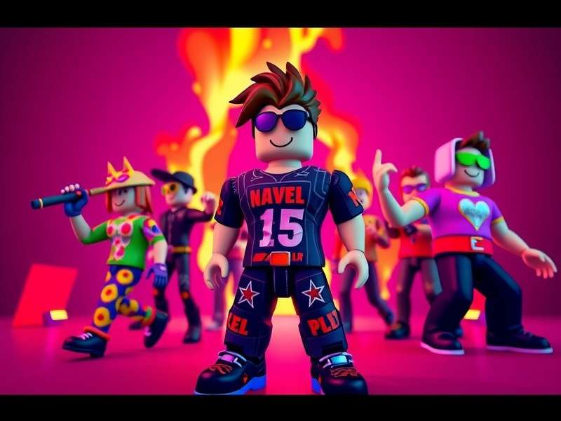 Roblox में संगीत चलाते हुए पात्र