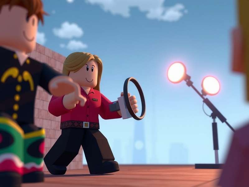 Roblox player using voice chat with expressive emotions