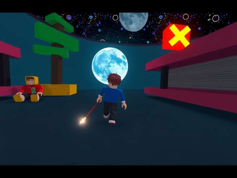 Roblox पर एनिमे गाने चलाते हुए कैरेक्टर