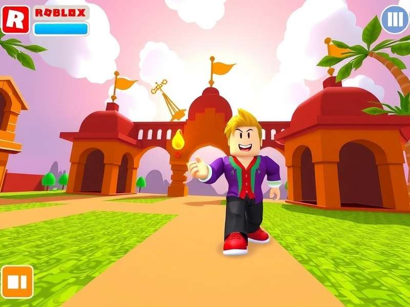Roblox गेमिंग प्लेटफॉर्म का दृश्य