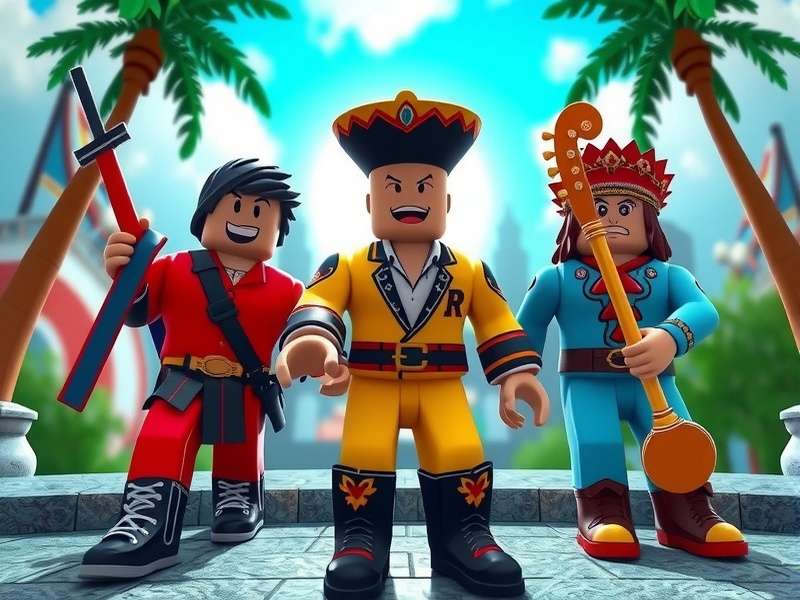 Roblox में मेक्सिकन संगीत के साथ आनंद लेते खिलाड़ी