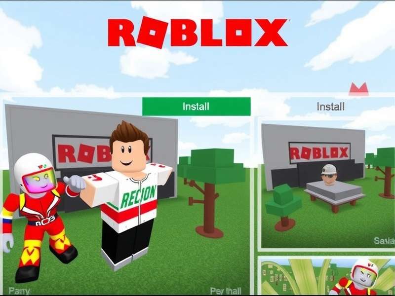 Roblox Game Interface showing multiple games