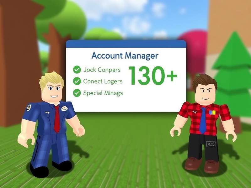 Roblox Account Management Dashboard Interface 2025