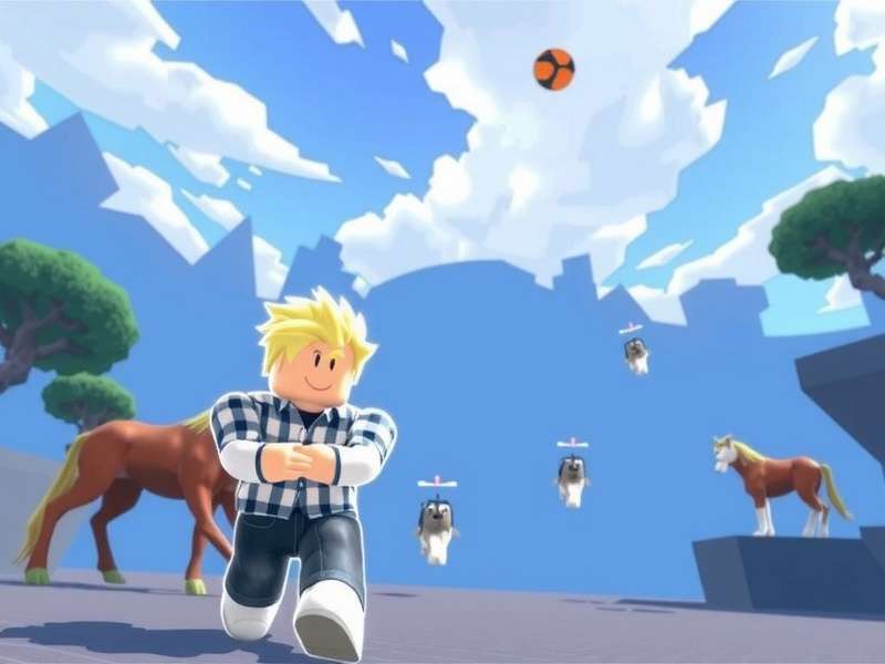 A vibrant collage of popular Roblox decals on avatars and in-game builds