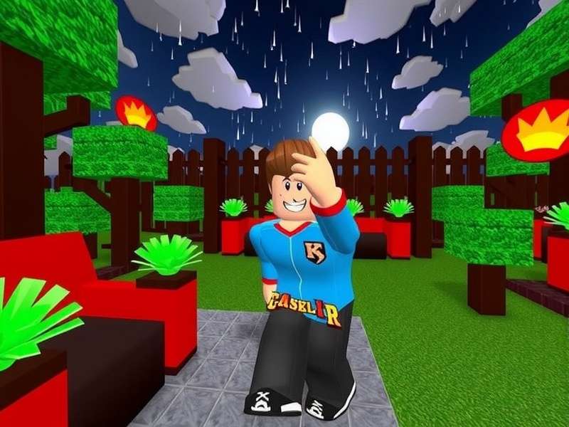 Roblox gameplay scene showcasing vibrant virtual world