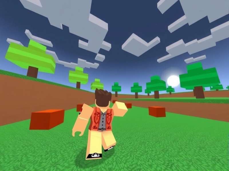 Roblox developer creating a game in Roblox Studio