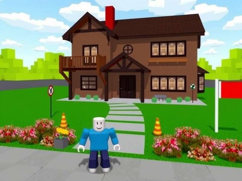Roblox virtual world scene with avatars and colorful environments