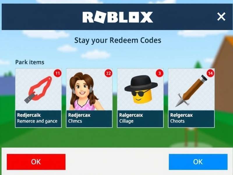 Roblox 2025 Redeem Codes Visual Collection