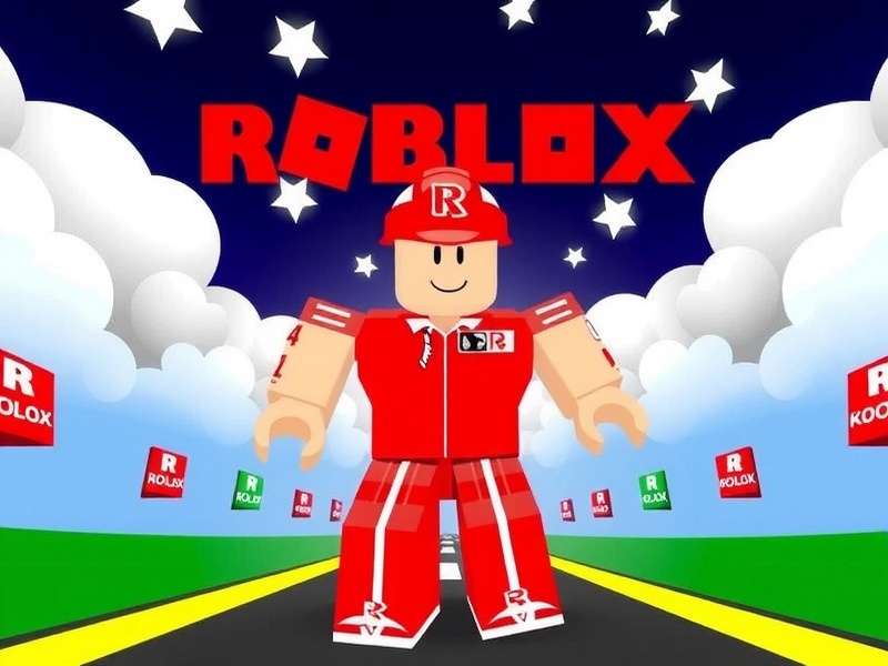 Vibrant collage of Roblox avatars and popular game scenes