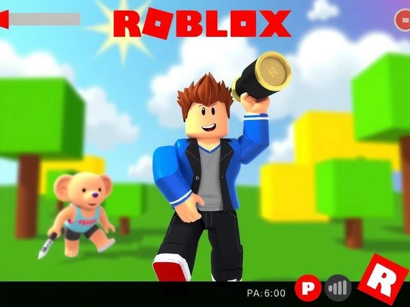 Roblox developer using Roblox Studio to create a game