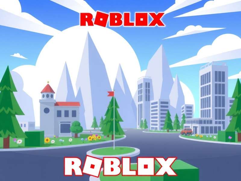 Roblox gaming platform virtual economy and stock market illustration